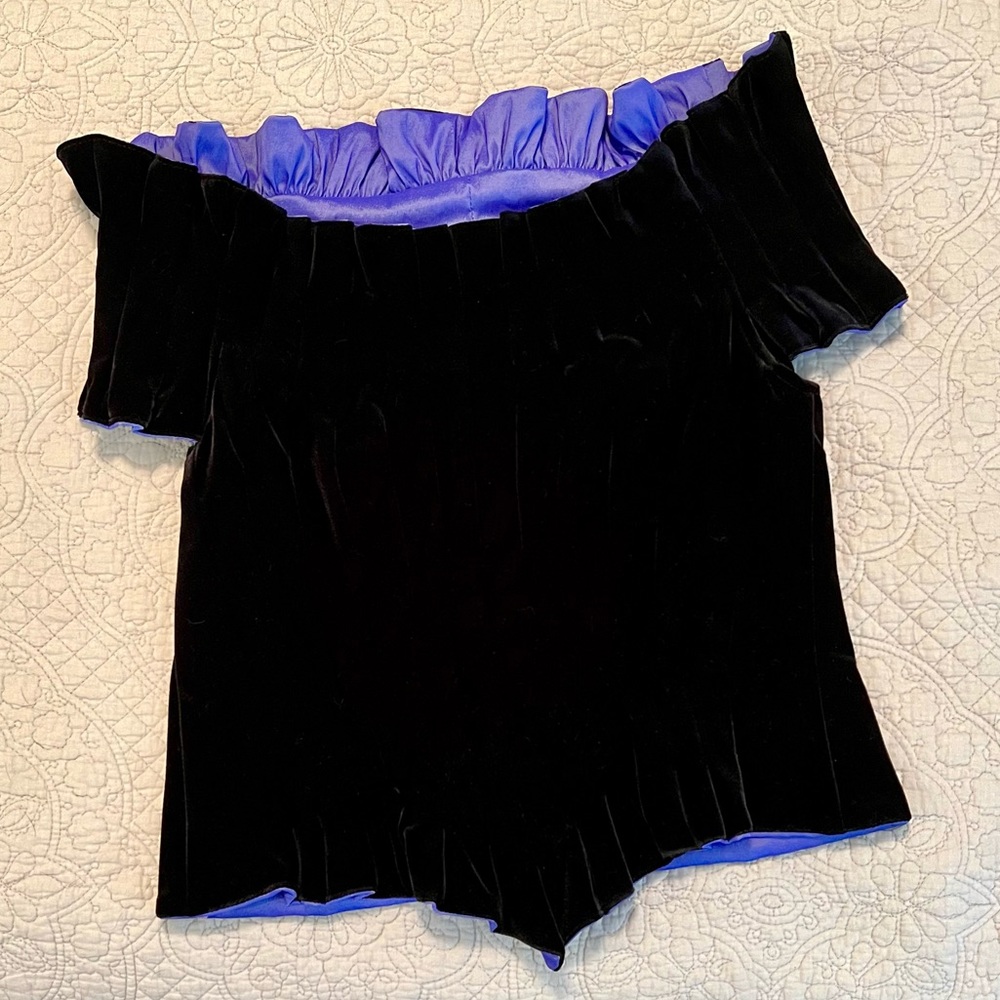 Vintage Velvet Corset Top